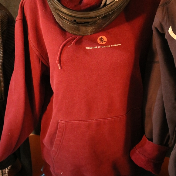Primitive Naruto Itachi Maroon Graphic Hoodie - Picture 3 of 5